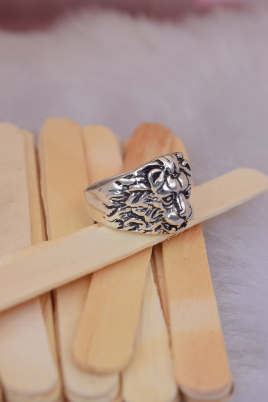 Amazing Silver Plated Lion Head Ring || Best For Everyone